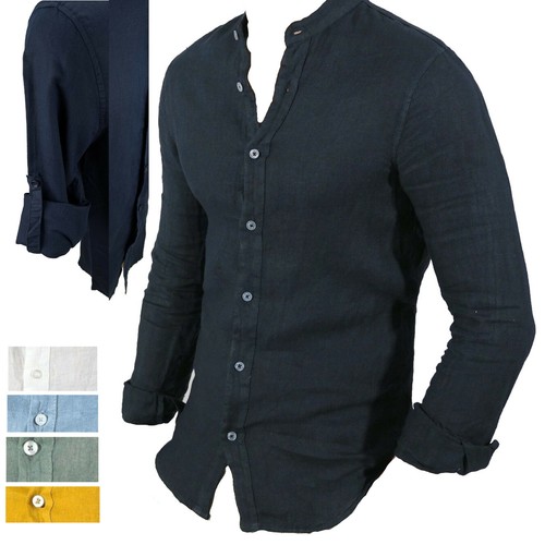 Camicia uomo lino manica - uomo, in