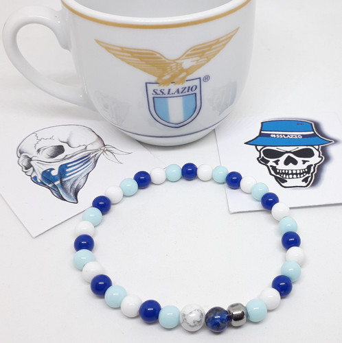 Bracciale lazio con perle - ss,