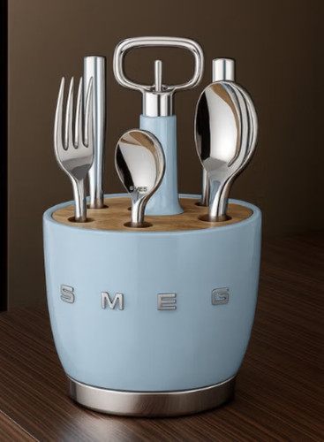 Smeg caddy cutlery set - smeg,